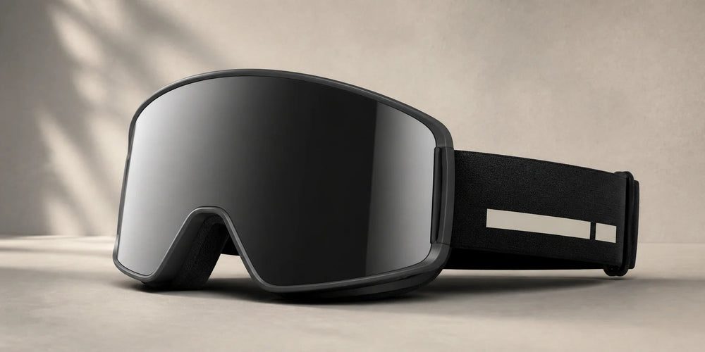 AURA M2 snow goggles photographed in the studio